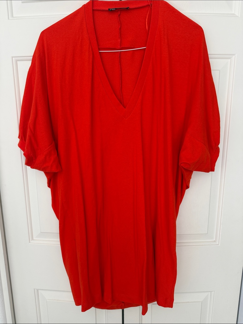 Zara Orange T Shirt Dress